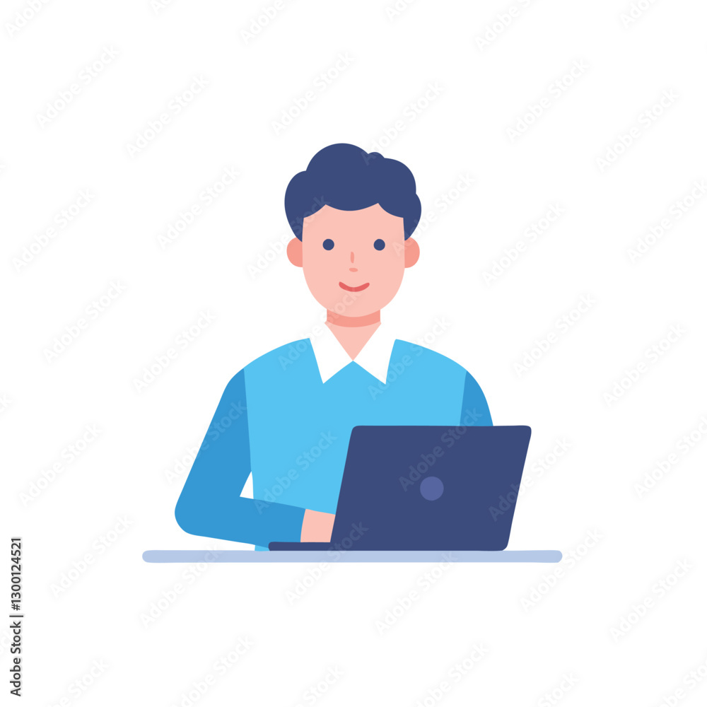 Businessperson promptly checking emails on a laptop for efficient communication Businessperson promptly checking emails on a laptop for efficient communication