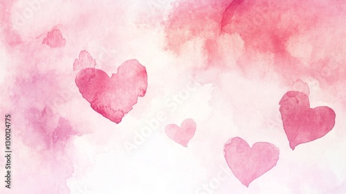 Creating romantic watercolor backgrounds digital art artwork studio soft atmosphere close-up subtle palette for love themes