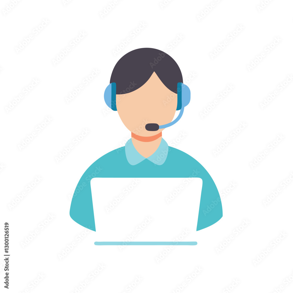 Customer support representative efficiently responding to client emails for optimal service