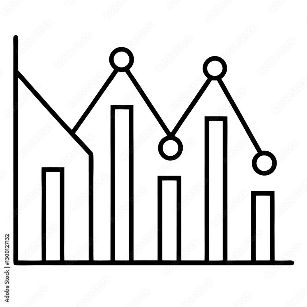 Modern Data Graph Silhouette Perfect for Reports & Dashboards. Modern Data Graph Silhouette Perfect for Reports & Dashboards.