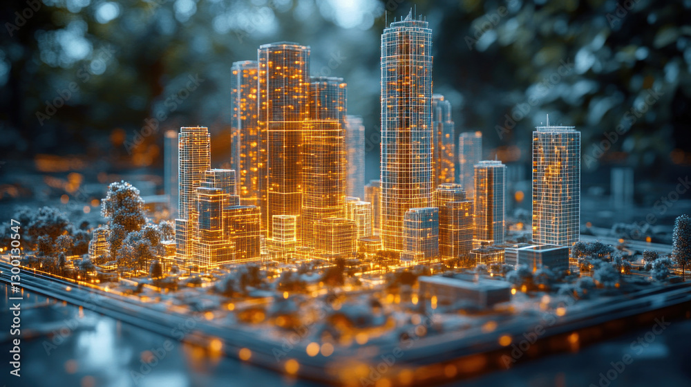 Civil engineers in an urban planning discussion, reviewing 3D city models, integrating AI-driven traffic management systems, optimizing infrastructure layout Civil engineers in an urban planning discussion, reviewing 3D city models, integrating AI-driven traffic management systems, optimizing infrastructure layout