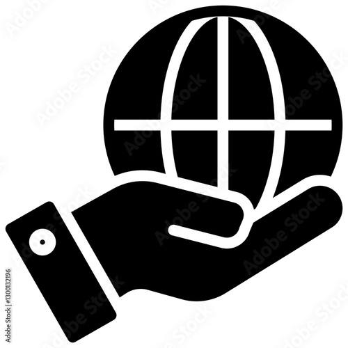 Corporate Social Responsibility Glyph Icon