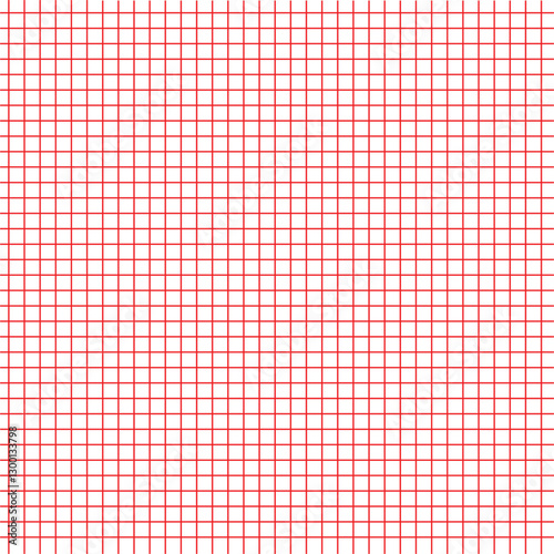 Red grid pattern background. Grid templates isolated on white background. Square grid lines black background - stock vector in eps 10.