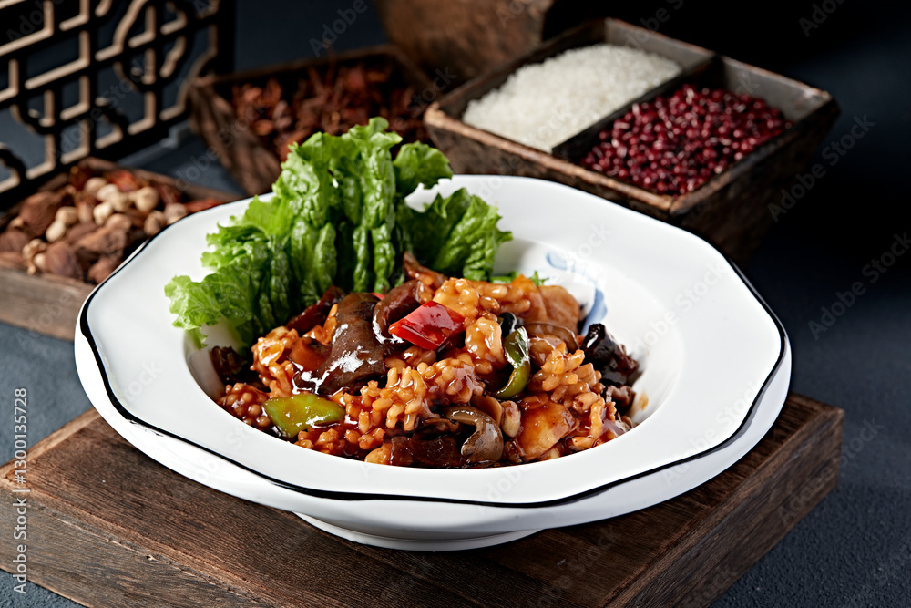 Tianjin famous dish eight-treasure tofu Tianjin famous dish eight-treasure tofu
