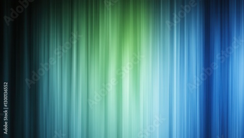 Abstract vertical gradient background with smooth flowing lines in shades of green  blue  and black for modern design projects and artistic composition