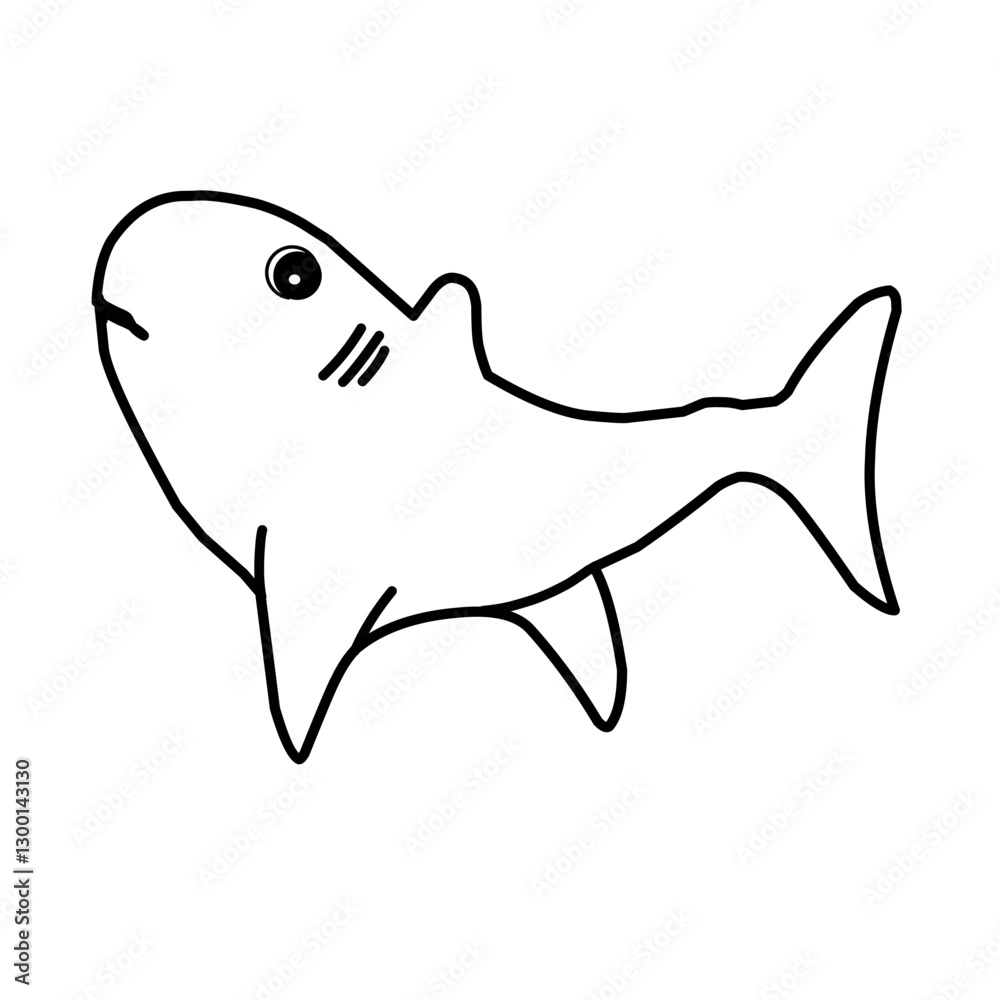 Shark Outline Vector Shark Outline Vector