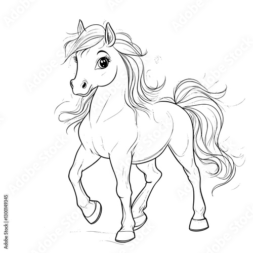 horse vector illustration isolated
