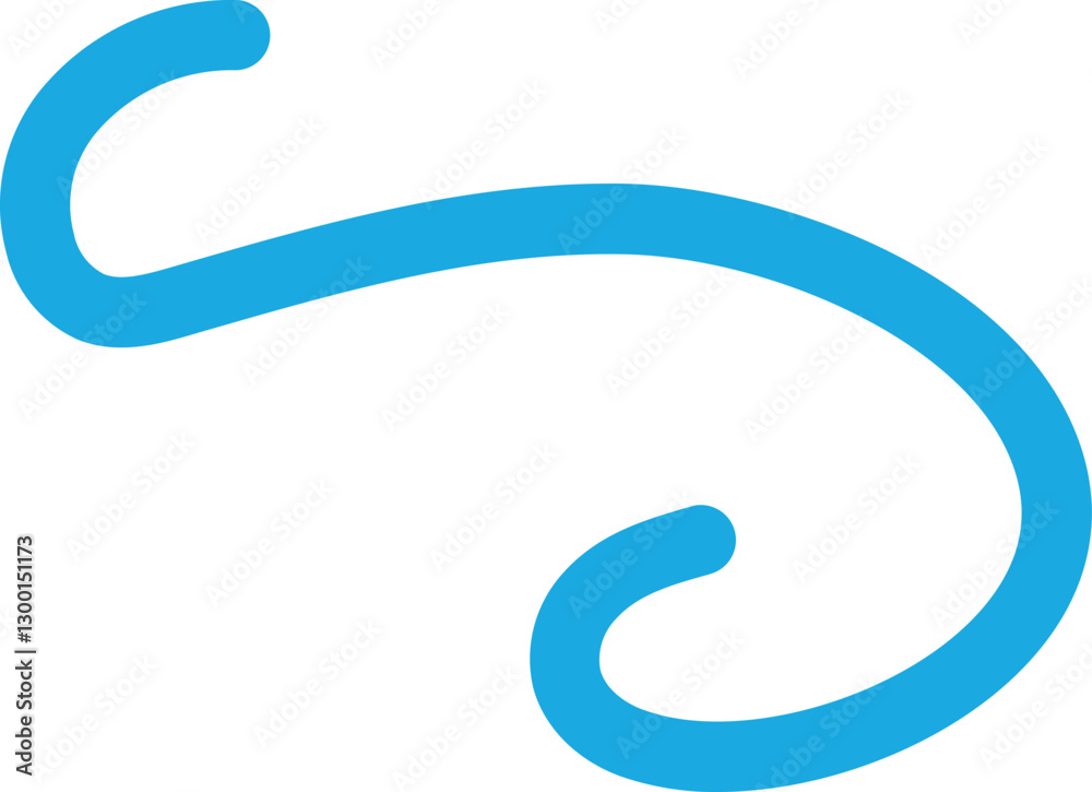 geschwungene blaue Linien geschwungene blaue Linien