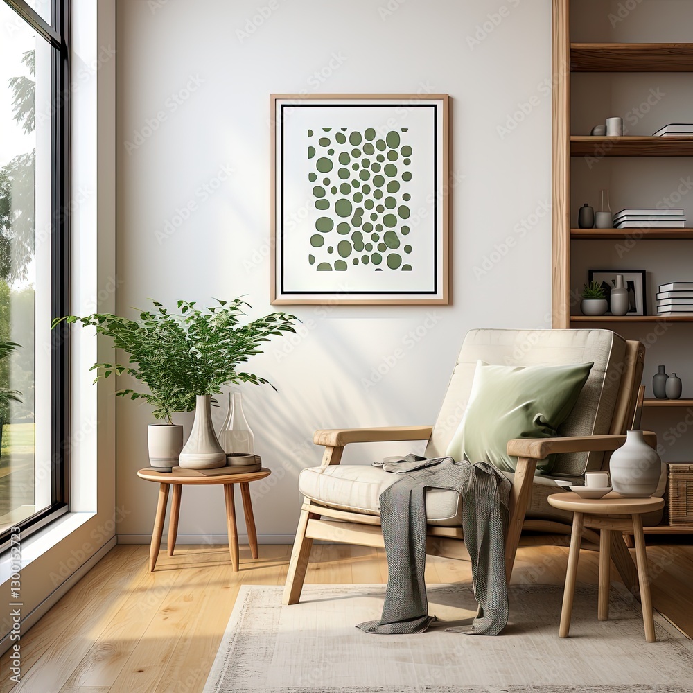 Fototapeta premium Elegant Abstract Artwork with Neutral Color Harmony