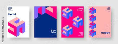 Abstract Report Layout. Creative Business Presentation Template. Isolated Background Design. Banner. Flyer. Poster. Book Cover. Brochure. Notebook. Pamphlet. Leaflet. Catalog. Journal. Portfolio