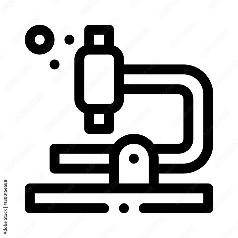 Microscope for Scientific Research line icon Microscope for Scientific Research line icon