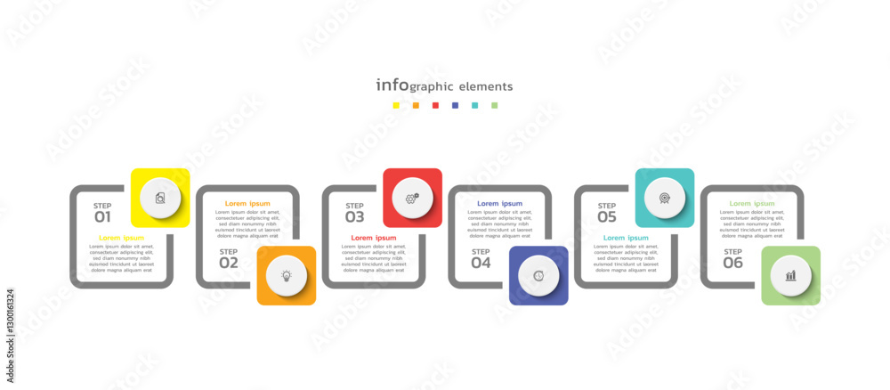 Business infographic template colorful background design Business infographic template colorful background design