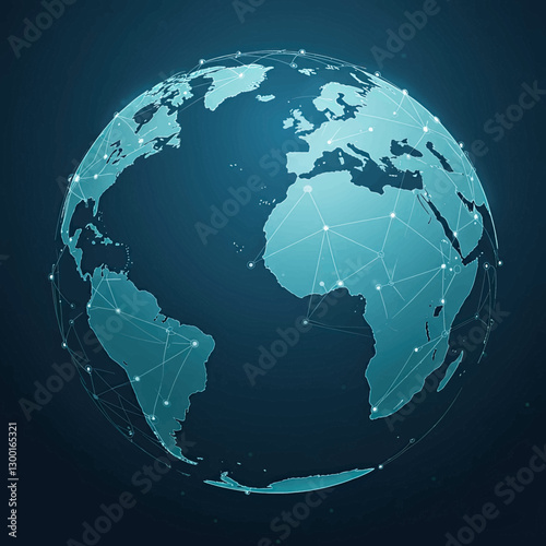 World wide connection network concept
