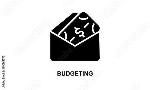 Budgeting Isolated Vector Illustration