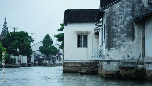 The old towm built along the river in China