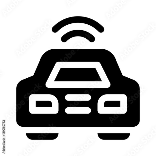 Taxi & Ride glyph icon