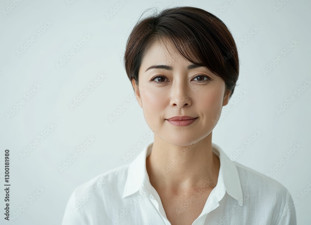 Woman sports a stylish Pixie Cut, also known as Short Bob with Bangs or Layered Crop. The short layers and soft bangs enhance her youthful elegance. It is timeless, low maintenance look. Woman sports a stylish Pixie Cut, also known as Short Bob with Bangs or Layered Crop. The short layers and soft bangs enhance her youthful elegance. It is timeless, low maintenance look.