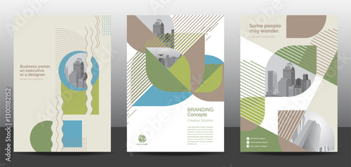 Template vector design set  for Brochure, AnnualReport, Corporate Presentation, Portfolio, Flyer, layout modern, posters collection Eps10