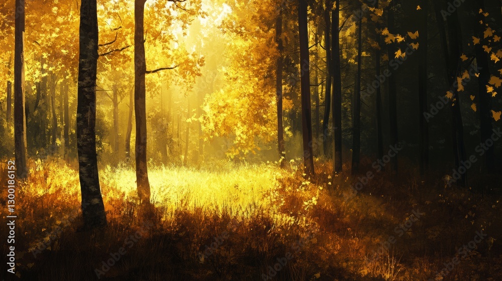 Artistic view of nature – abstract trees Artistic view of nature – abstract trees