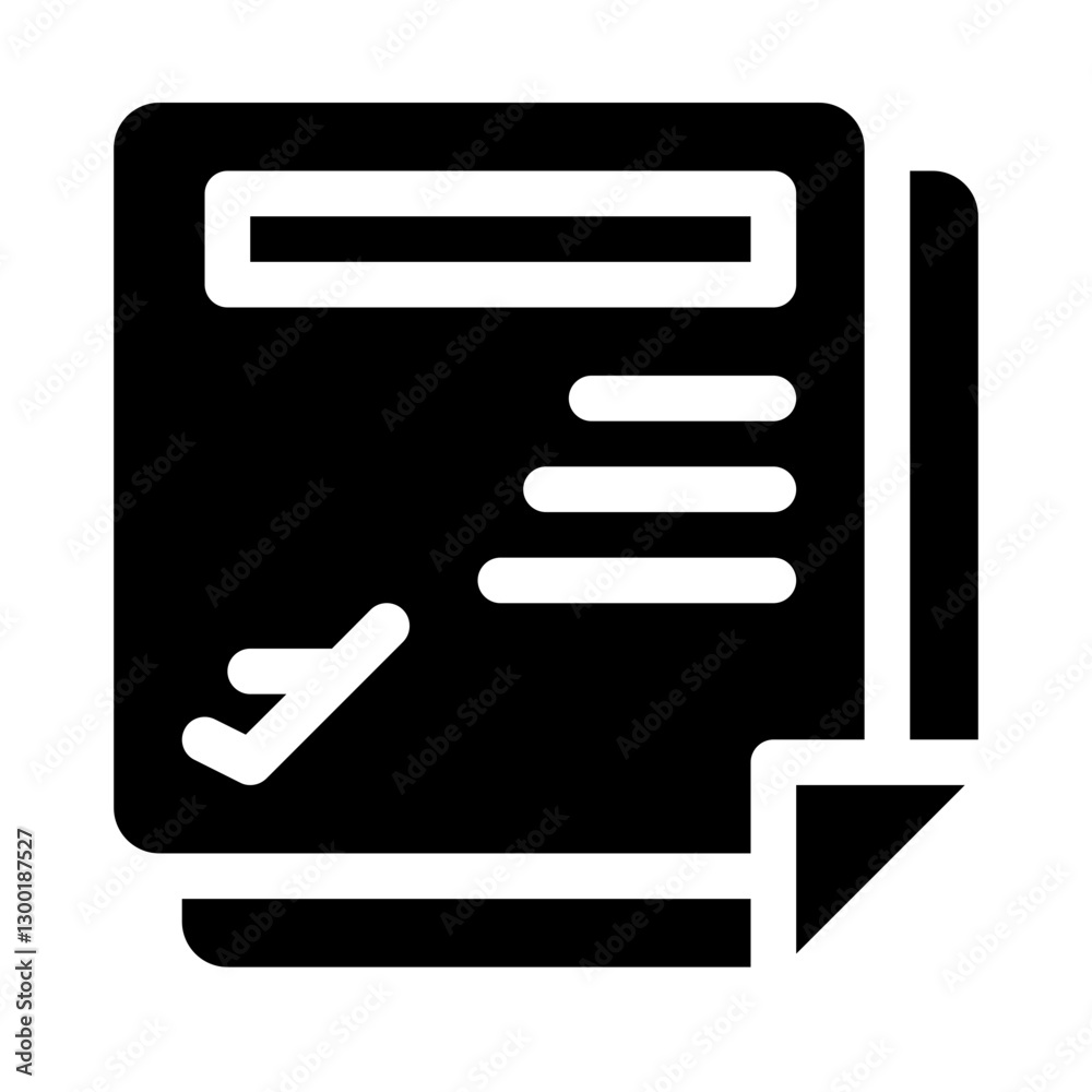 Travel Insurance Document glyph icon Travel Insurance Document glyph icon