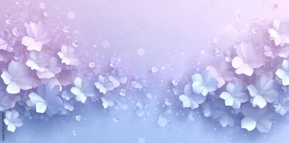 Abstract Floral Tapestry on Holographic Iridescent Canvas Abstract Floral Tapestry on Holographic Iridescent Canvas