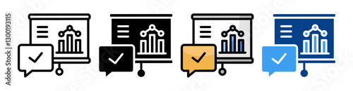Answer Icon Set Multiple Style Collection