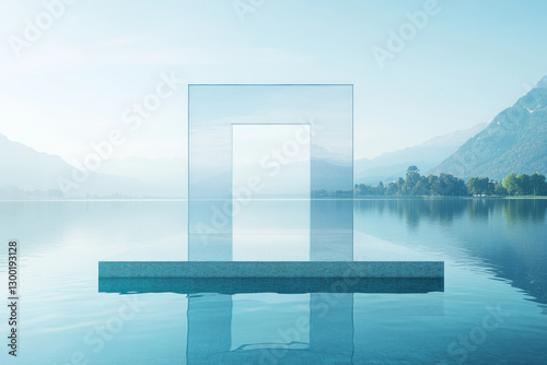 The stage is made of glass