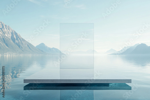 The stage is made of glass