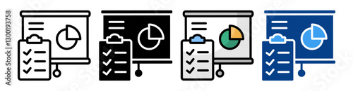 Evaluation Icon Set Multiple Style Collection