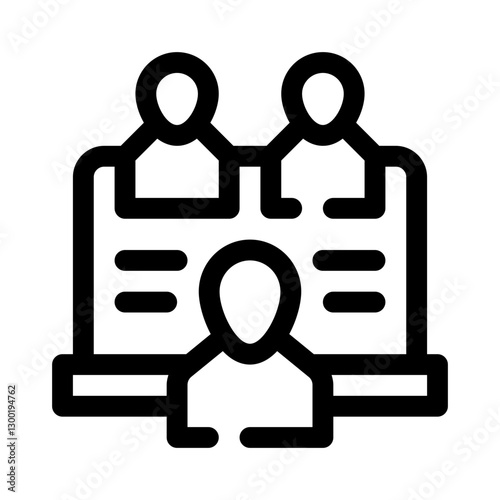 Online tutoring line icon