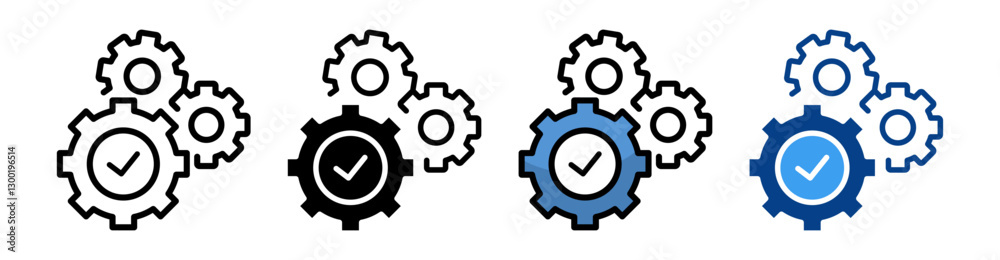 Functioning Icon Set Multiple Style Collection Functioning Icon Set Multiple Style Collection