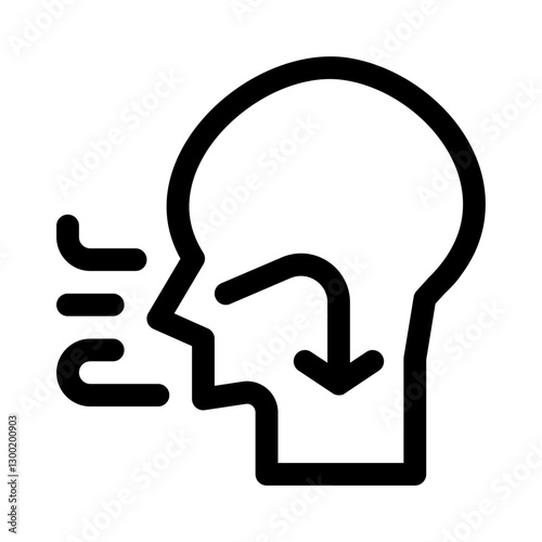 Breathing Exercise line icon