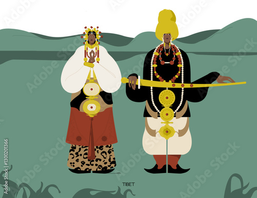 Tibetans Celebrate Culture in Vibrant National Costumes.