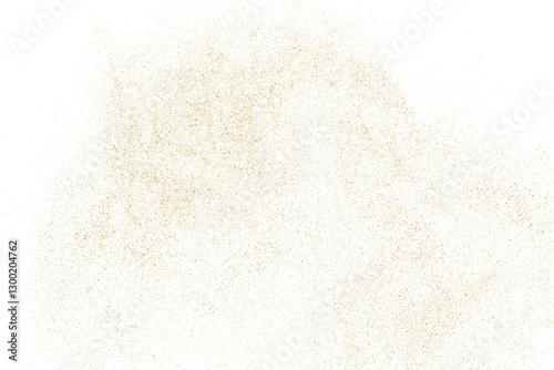 Obraz na płótnie Gold texture pattern on transparent background. Old paper surface. Light golden confetti. Yellow Illustration backdrop. PNG design element. w salonie