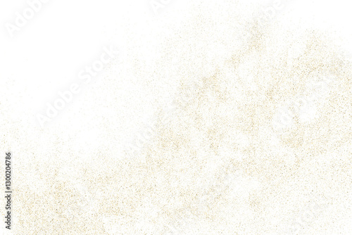 Obraz na płótnie Gold texture pattern on transparent background. Old paper surface. Light golden confetti. Yellow Illustration backdrop. PNG design element. w salonie