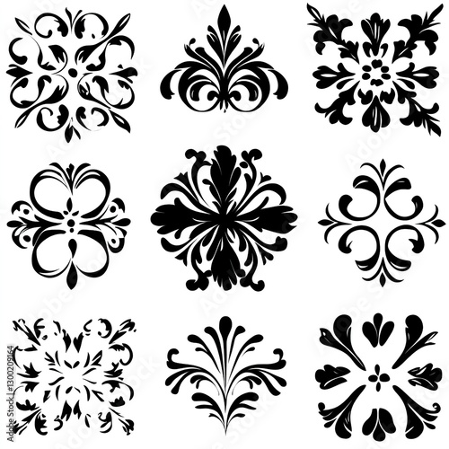 Variety of Stencils Isolated on White Background, Perfect for Crafting, Art Projects, and Home Décor