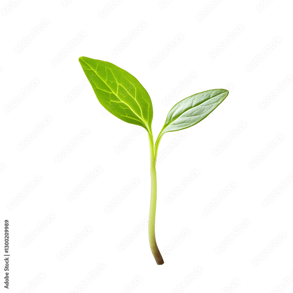Obraz premium Fresh growth showcasing vibrant green leaves