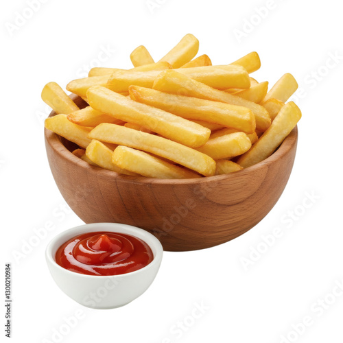 french fries with ketchup