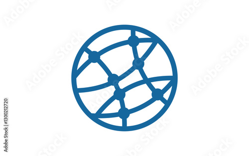 Wire World Logo Template vector icon illustration