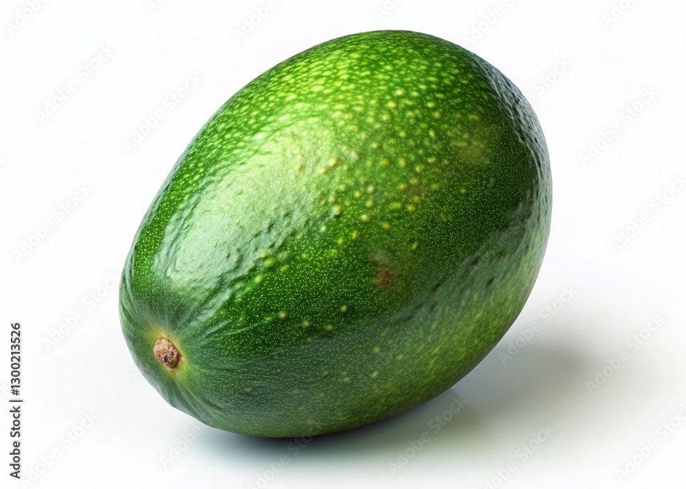 Single Ripe Avocado Isolated on White Background - Perfect for Food Photography and Design Single Ripe Avocado Isolated on White Background - Perfect for Food Photography and Design