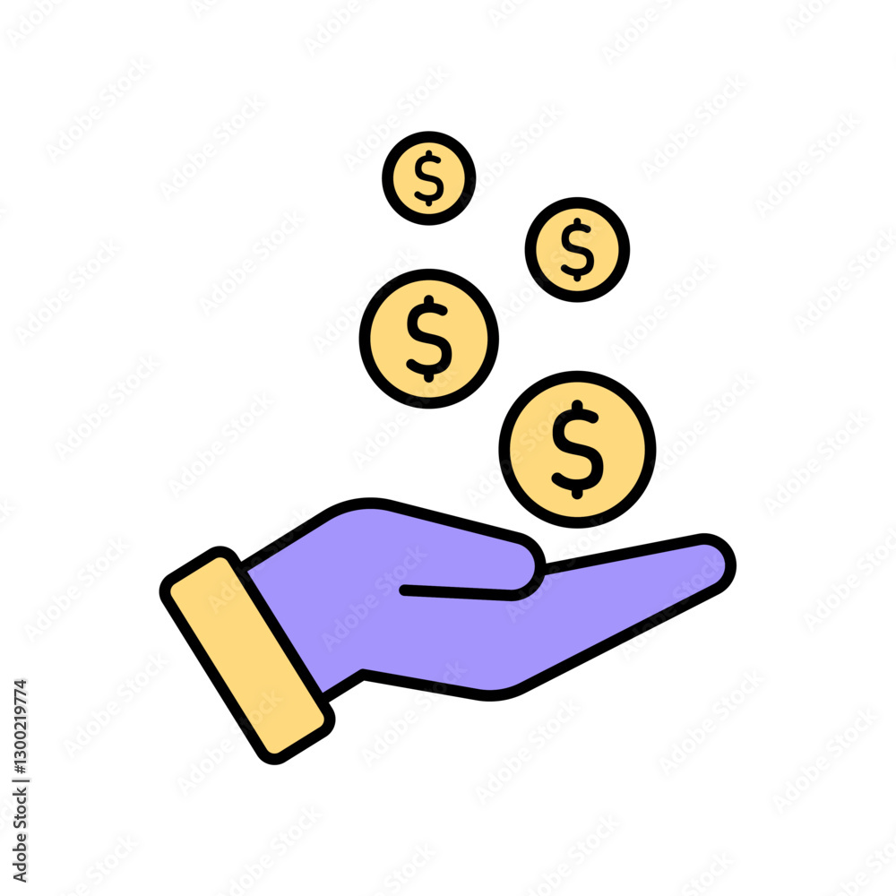 Icon a passive income, isolated against a clean background.
Icon a passive income, isolated against a clean background.