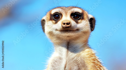 Wallpaper Mural A cute beautiful meerkat stands in the wild Savannah watching the surrounding wildlife on a sunny hot summer day Torontodigital.ca