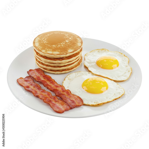 fried eggs with bacon