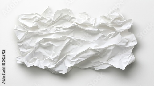 Crumpled paper, a visual representation of the creative process, brainstorming, and the pursuit of perfection