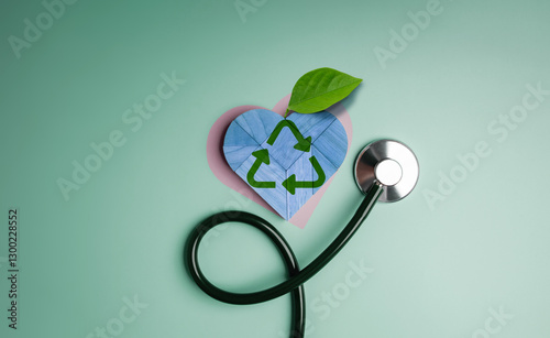 World Environmental Concepts. Health Care of a Nature go with a Renewable and Eco-friendly Lifestyle
