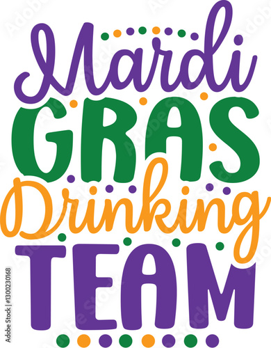 mardi gras drinking team