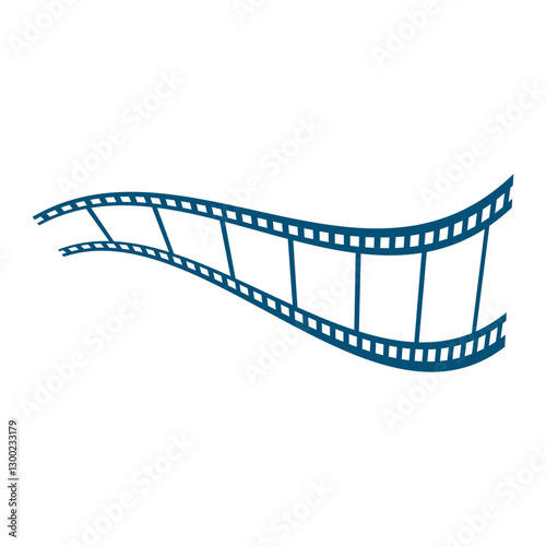 old film strip logo design