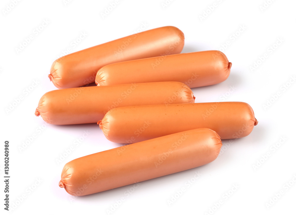 Sausages isolated on white background with clipping path Sausages isolated on white background with clipping path