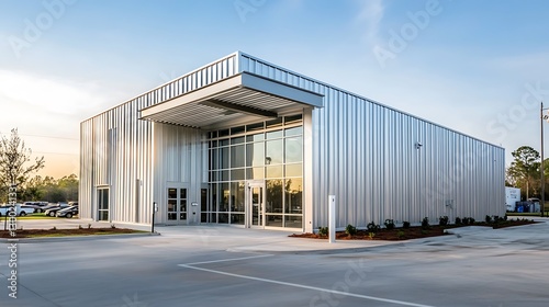 An Aluminum-Clad Modern Structure with Contemporary Features 