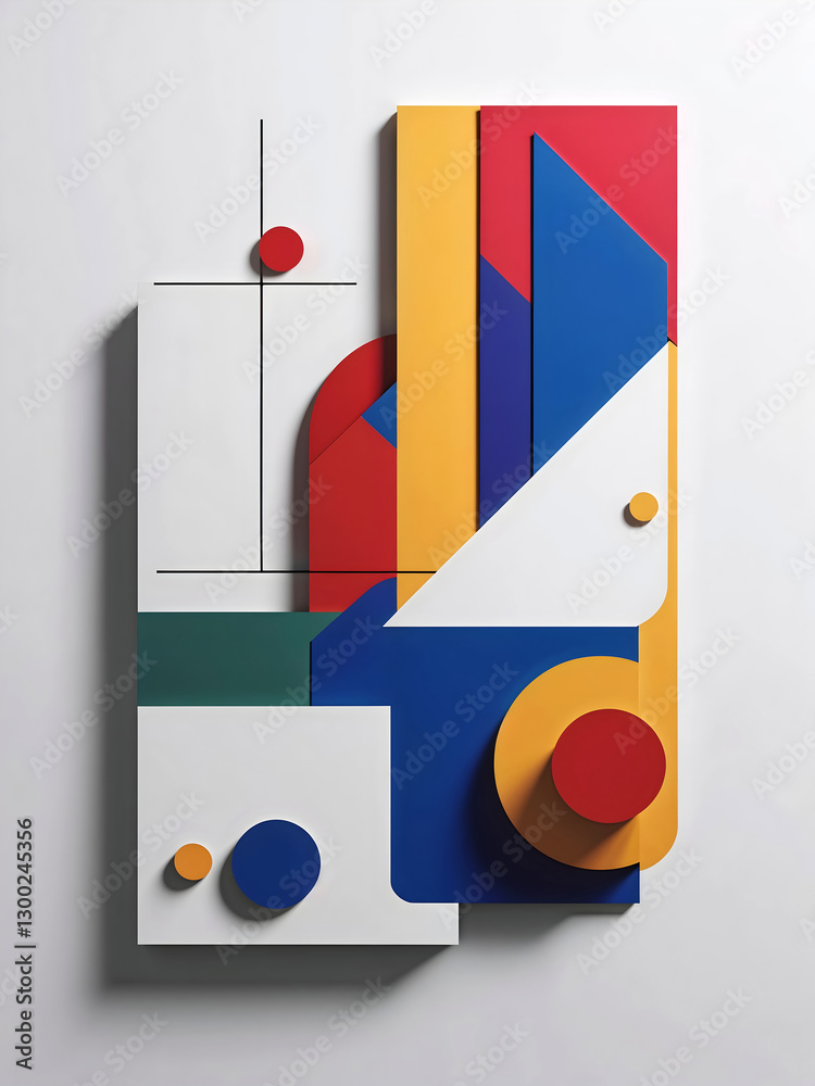 Abstract geometrical shapes background, colourful wallpaper, artistic wall art, wallpaper, template design